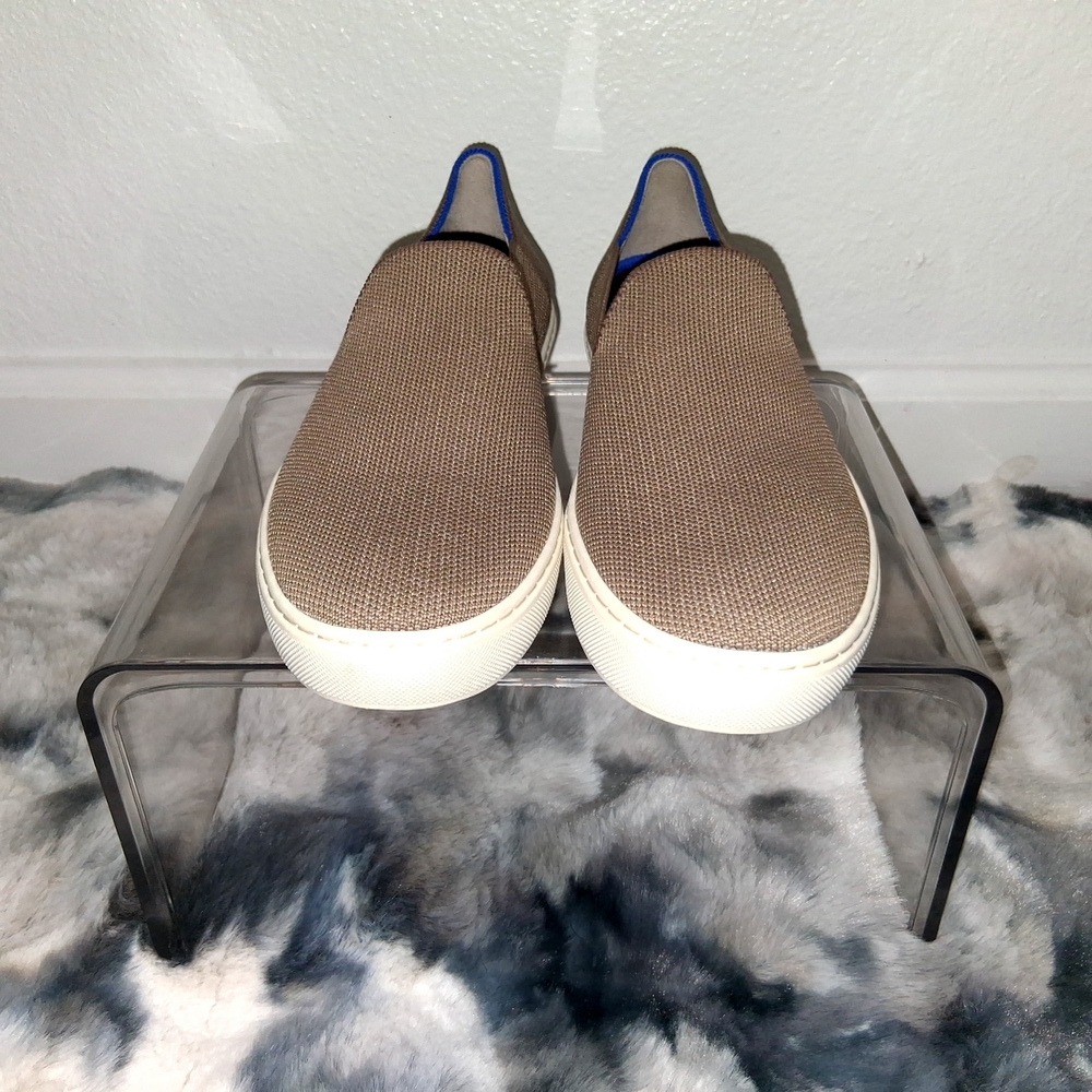 Rothy's The Original Slip-On Women's Sneakers in Latte - Picture 3 of 15